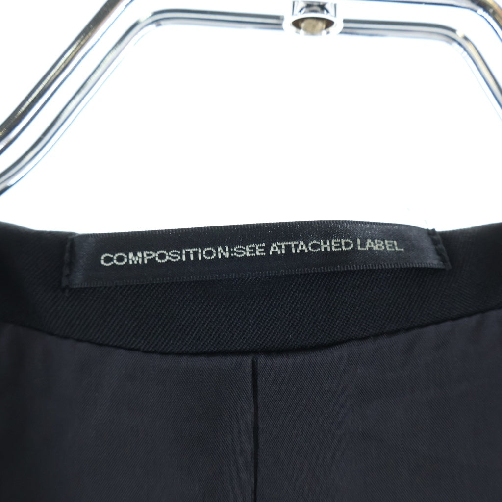 Y's(ワイズ) 22AW GABARDINE WIDE COLLAR JACKET ギャバジン ワイドカラー ジャケット ブラック YV-J01-100 レディース
