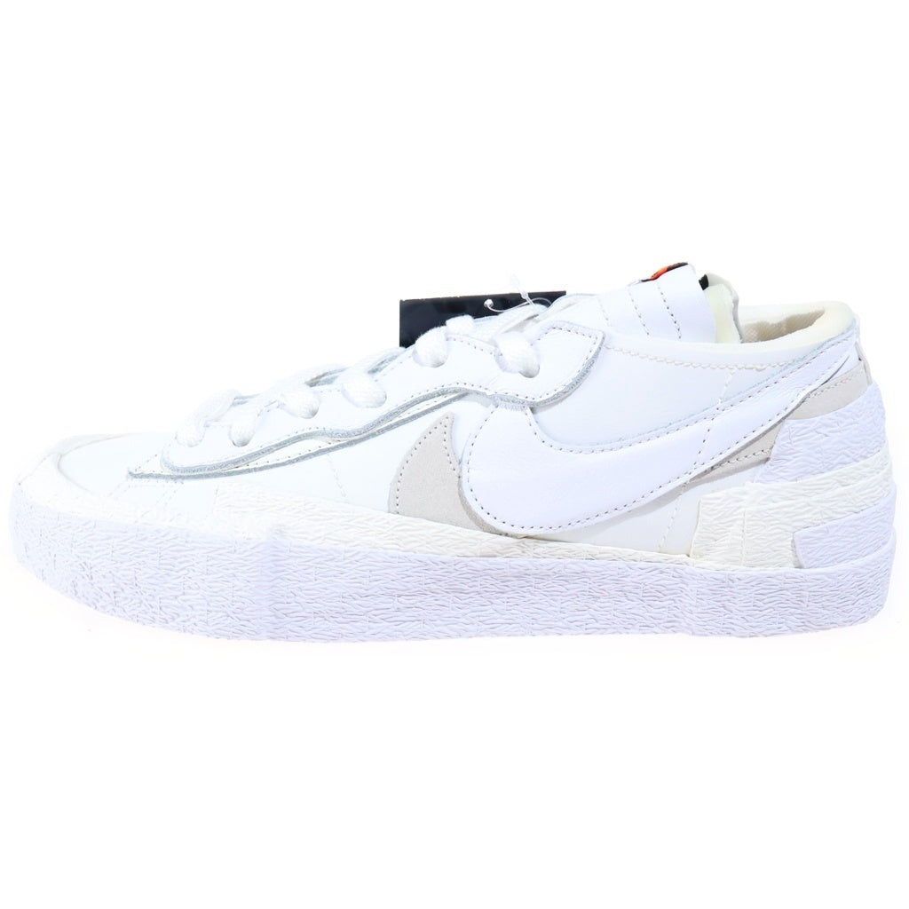 NIKE(ナイキ) ×SACAI BLAZER LOW WHITE PATENT LEATHER サカイ ブレイザー パテント レザーローカットスニーカー US9.5/27.5cm DM6443-100