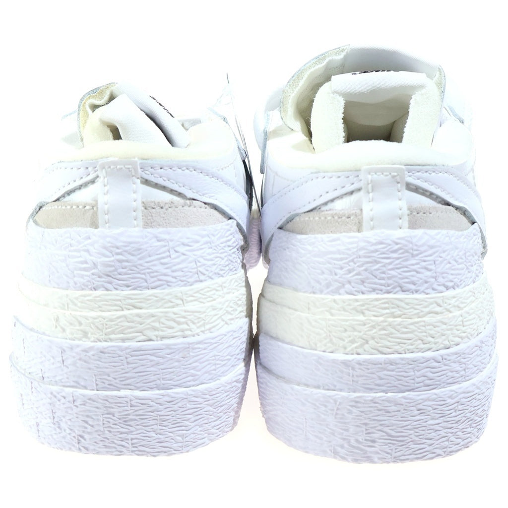 NIKE(ナイキ) ×SACAI BLAZER LOW WHITE PATENT LEATHER サカイ ブレイザー パテント レザーローカットスニーカー US9.5/27.5cm DM6443-100