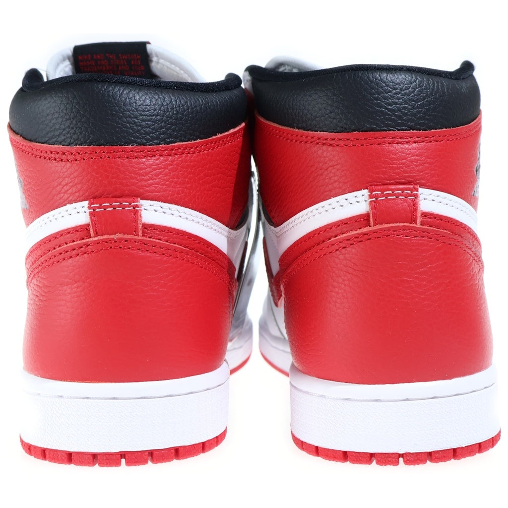 NIKE(ナイキ) AIR JORDAN 1 HIGH OG HERITAGE エアジョーダン1 ヘリテージ ハイカットスニーカー レッド/ホワイト US9.5/27.5cm 555088-161