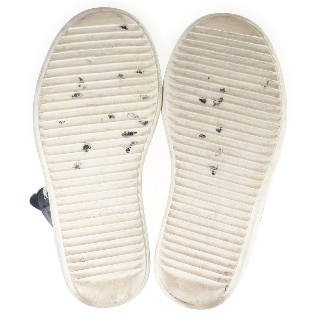 Rick Owens(リックオウエンス) MEGA BUMPER SNEAKS メガバンパー スニークス レザーハイカットスニーカー シューズ ブラック/ホワイト RU01F2859 LCO