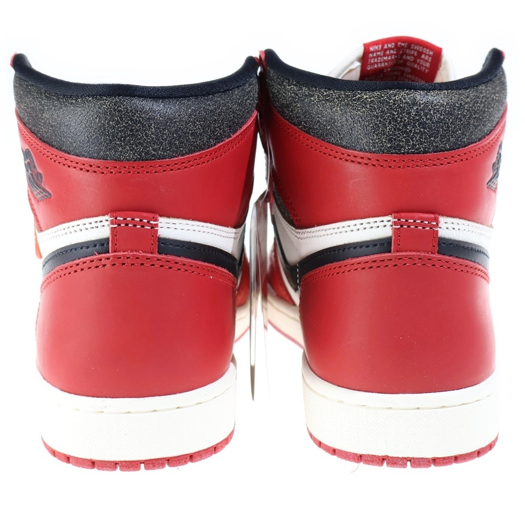 NIKE(ナイキ) AIR JORDAN 1 HIGH OG CHICAGO LOST & FOUND DZ5485-612 エアジョーダン1 ハイ ロスト アンド ファウンド ハイカットスニーカー レッド/ホワイト US8.5/26.5cm