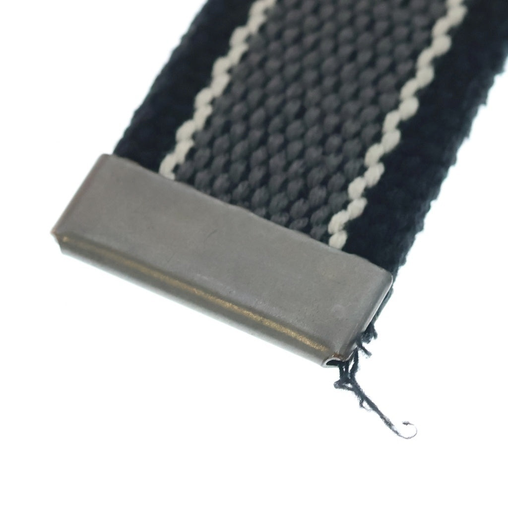 SUPREME(シュプリーム) 22SS ×Dickies Stripe Webbing Belt ディッキーズ ストライプウェビングベルト ガチャベルト ブラック/シルバー