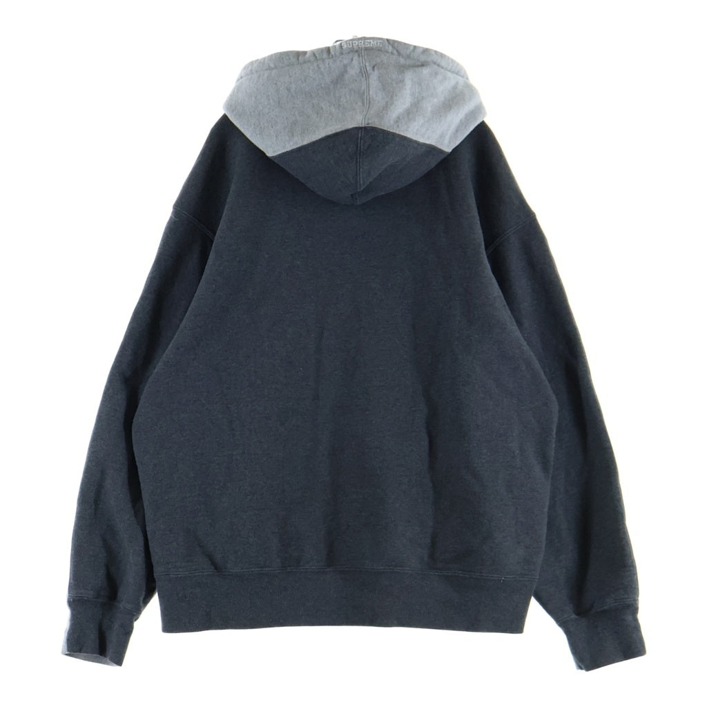 SUPREME(シュプリーム) 21AW S Logo Split Hooded Sweatshirt Sロゴ スプリットフーディー プルオーバーパーカー グレー
