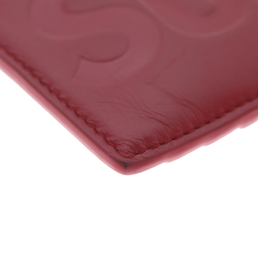SUPREME(シュプリーム) 25SS Leather Zip Card Holder レザー ジップ カード ホルダー レッド レディース