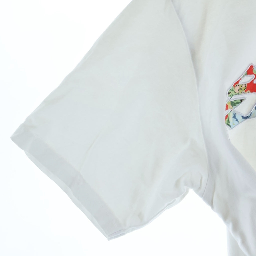 SUPREME(シュプリーム) 21SS Floral Applique S/S Top フローラルアップリケ クルーネック 半袖Tシャツカットソー ホワイト