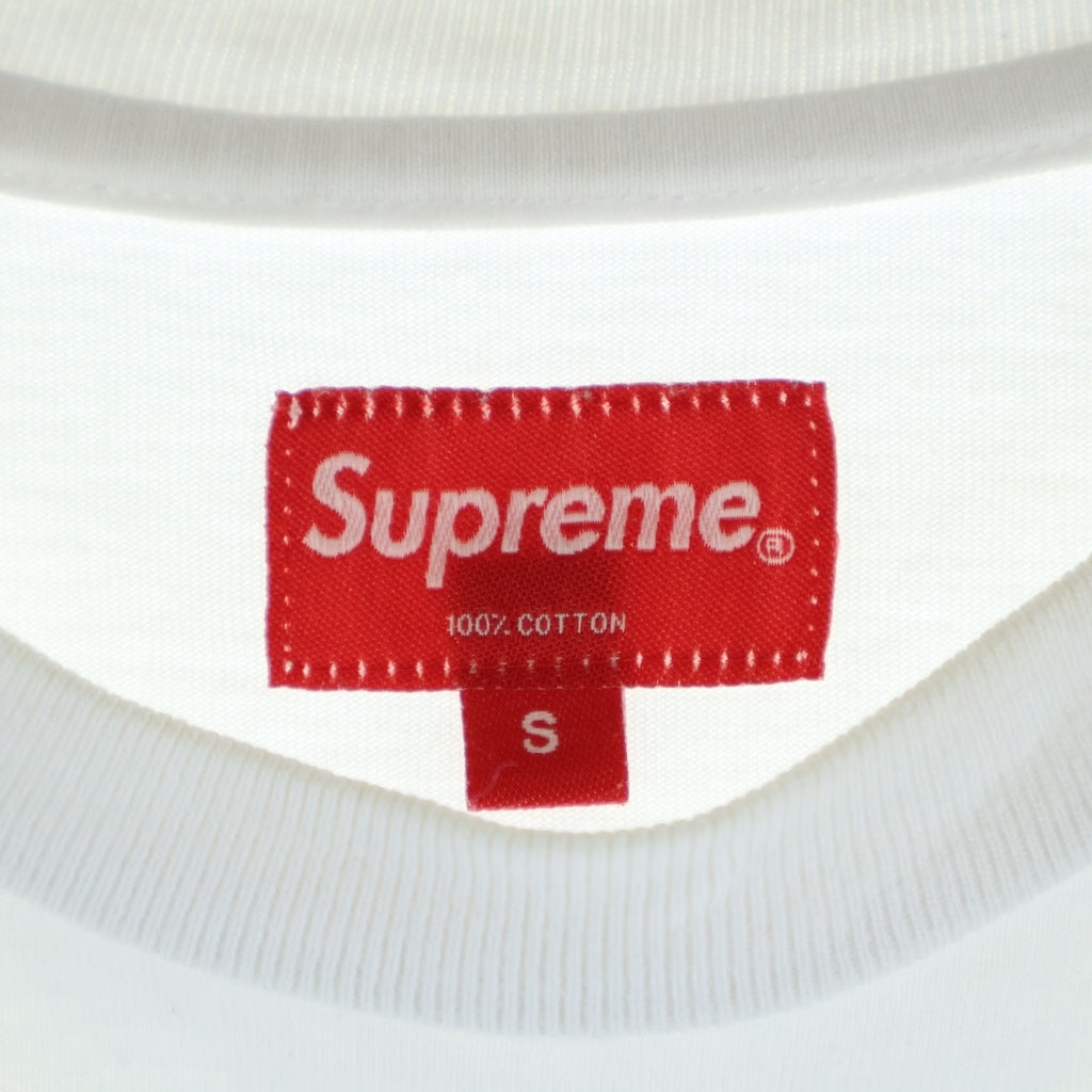 SUPREME(シュプリーム) 21SS Floral Applique S/S Top フローラルアップリケ クルーネック 半袖Tシャツカットソー ホワイト