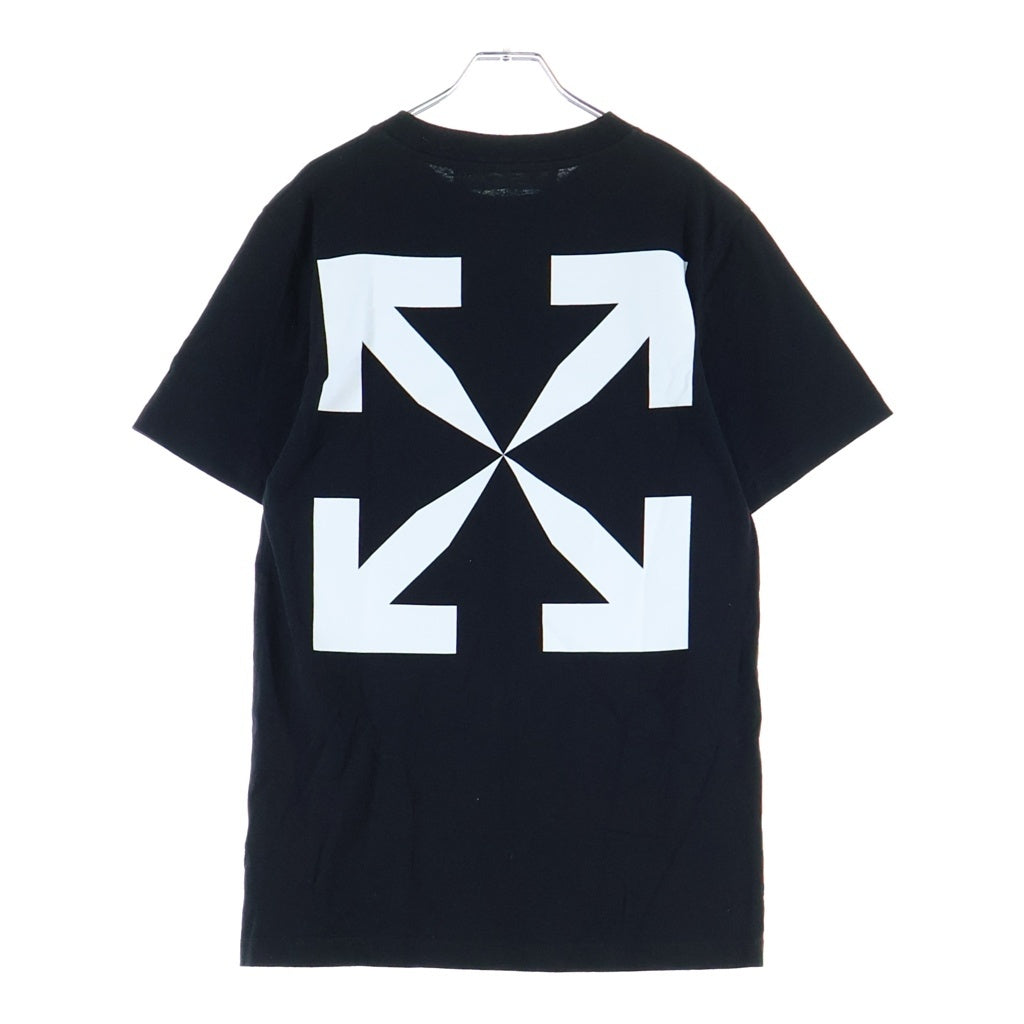 OFF-WHITE(オフホワイト) 21SS フロントモナリザプリント バックアロープリント クルーネック 半袖Tシャツカットソー ブラック OMAA027R21JER002
