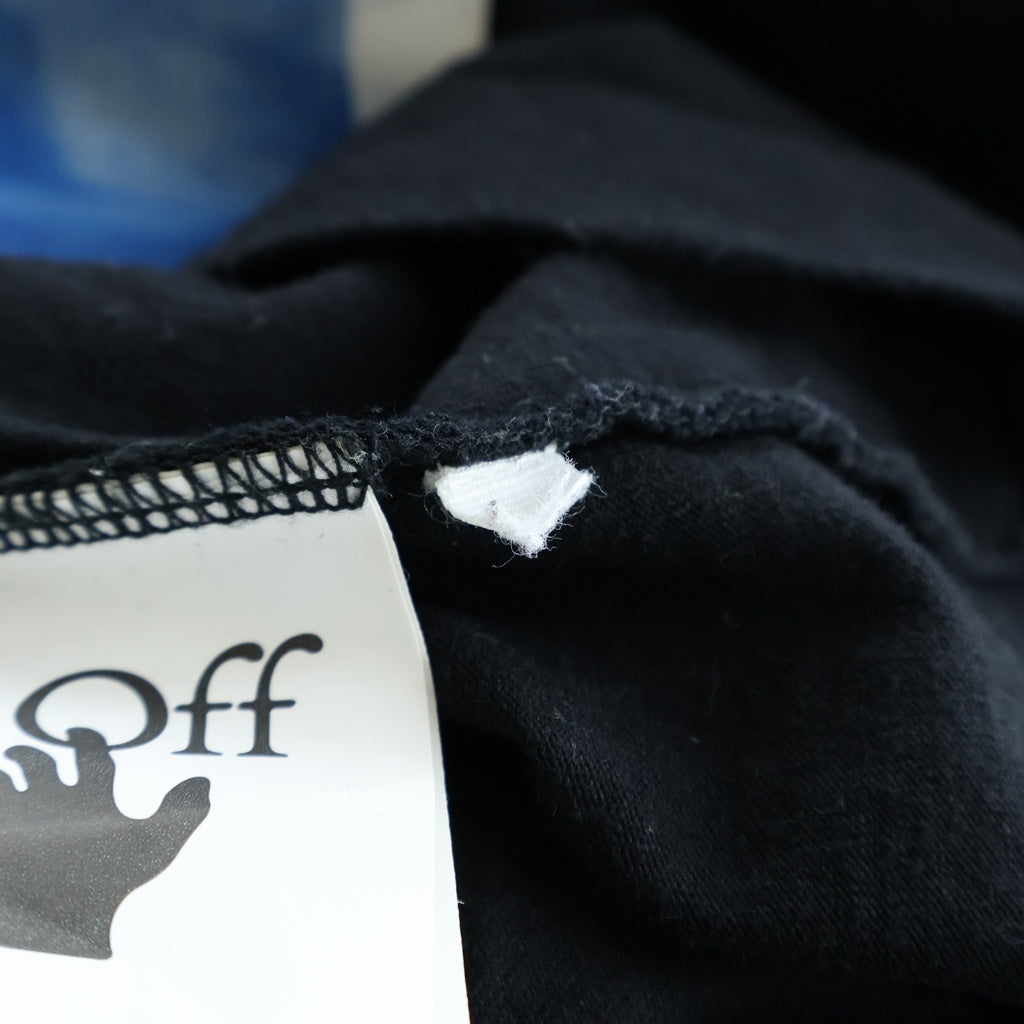 OFF-WHITE(オフホワイト) 21SS フロントモナリザプリント バックアロープリント クルーネック 半袖Tシャツカットソー ブラック OMAA027R21JER002