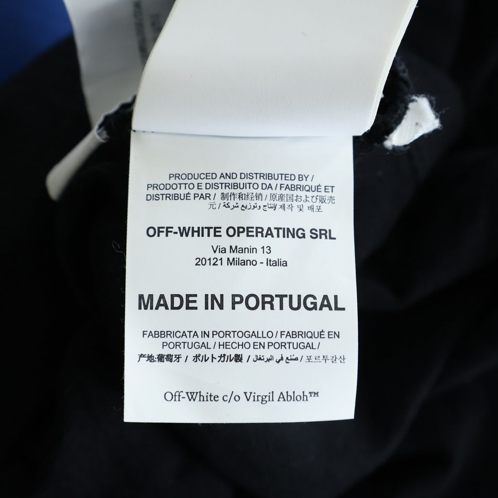 OFF-WHITE(オフホワイト) 21SS フロントモナリザプリント バックアロープリント クルーネック 半袖Tシャツカットソー ブラック OMAA027R21JER002