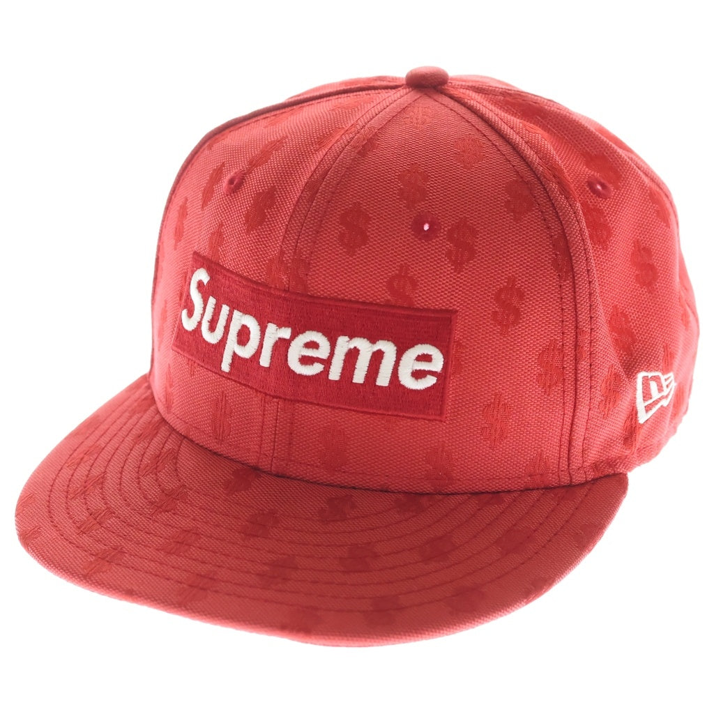 SUPREME(シュプリーム) 18SS ×NEW ERA Monogram Box Logo ニューエラ モノグラム ボックスロゴ 6パネルキャップ 帽子 レッド