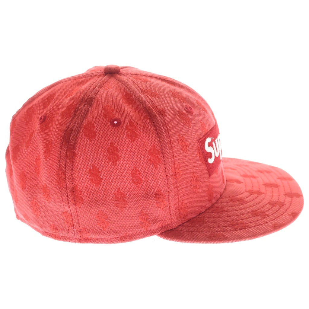 SUPREME(シュプリーム) 18SS ×NEW ERA Monogram Box Logo ニューエラ モノグラム ボックスロゴ 6パネルキャップ 帽子 レッド