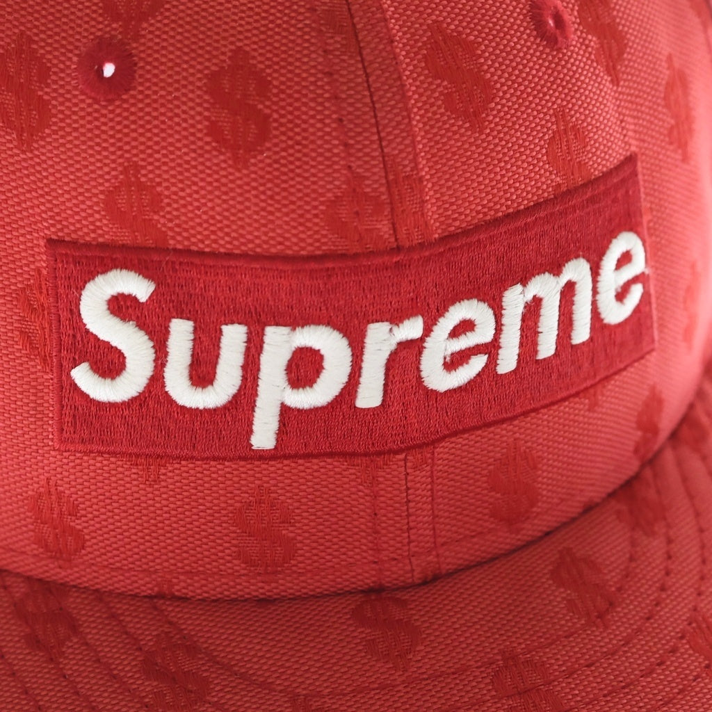 SUPREME(シュプリーム) 18SS ×NEW ERA Monogram Box Logo ニューエラ モノグラム ボックスロゴ 6パネルキャップ 帽子 レッド