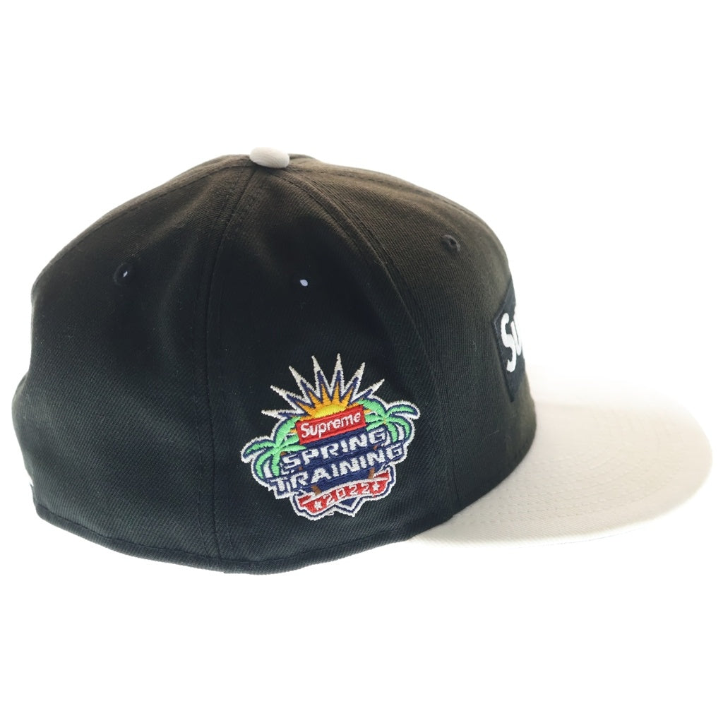 SUPREME(シュプリーム) 22SS ×NEW ERA 2-Tone Box Logo ニューエラ 2トーン ボックスロゴ ベースボール キャップ 帽子 ブラック/ホワイト