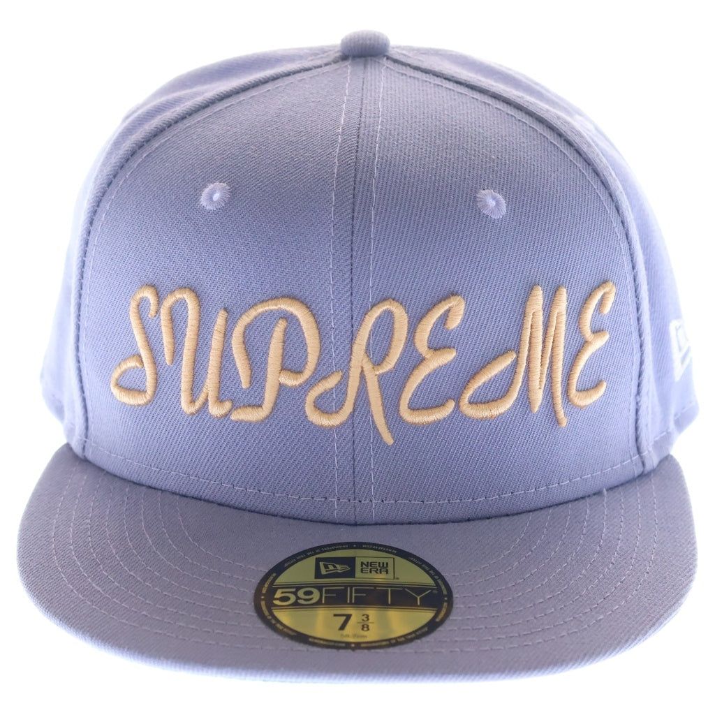 SUPREME(シュプリーム) 23SS ×NEW ERA Script Logo Cap ニューエラ スクリプト ロゴ ベースボール キャップ 帽子 パープル