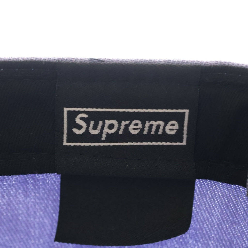 SUPREME(シュプリーム) 23SS ×NEW ERA Script Logo Cap ニューエラ スクリプト ロゴ ベースボール キャップ 帽子 パープル