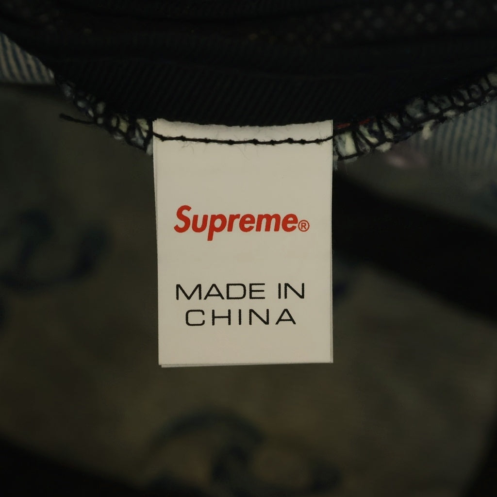 SUPREME(シュプリーム) 21SS Frayed Logos Denim Camp Cap フレイド ロゴ デニム キャンプ キャップ 帽子 インディゴ
