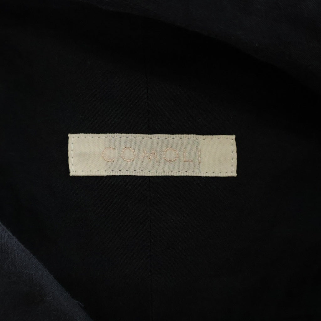 COMOLI(コモリ) 21AW 長袖シャツ ブラック UO3-02001