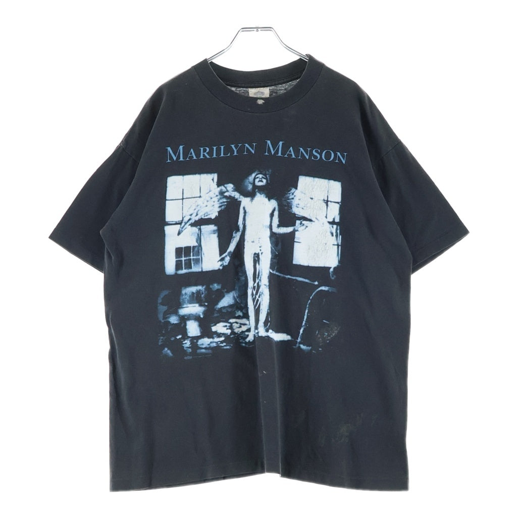 VINTAGE(ヴィンテージ) 90S VINTAGE Marilyn Manson Antichrist Superstar ヴィンテージ マリリンマンソン アンチクライスト スーパースター クルーネック ロングスリーブ 半袖Tシャツ カットソー