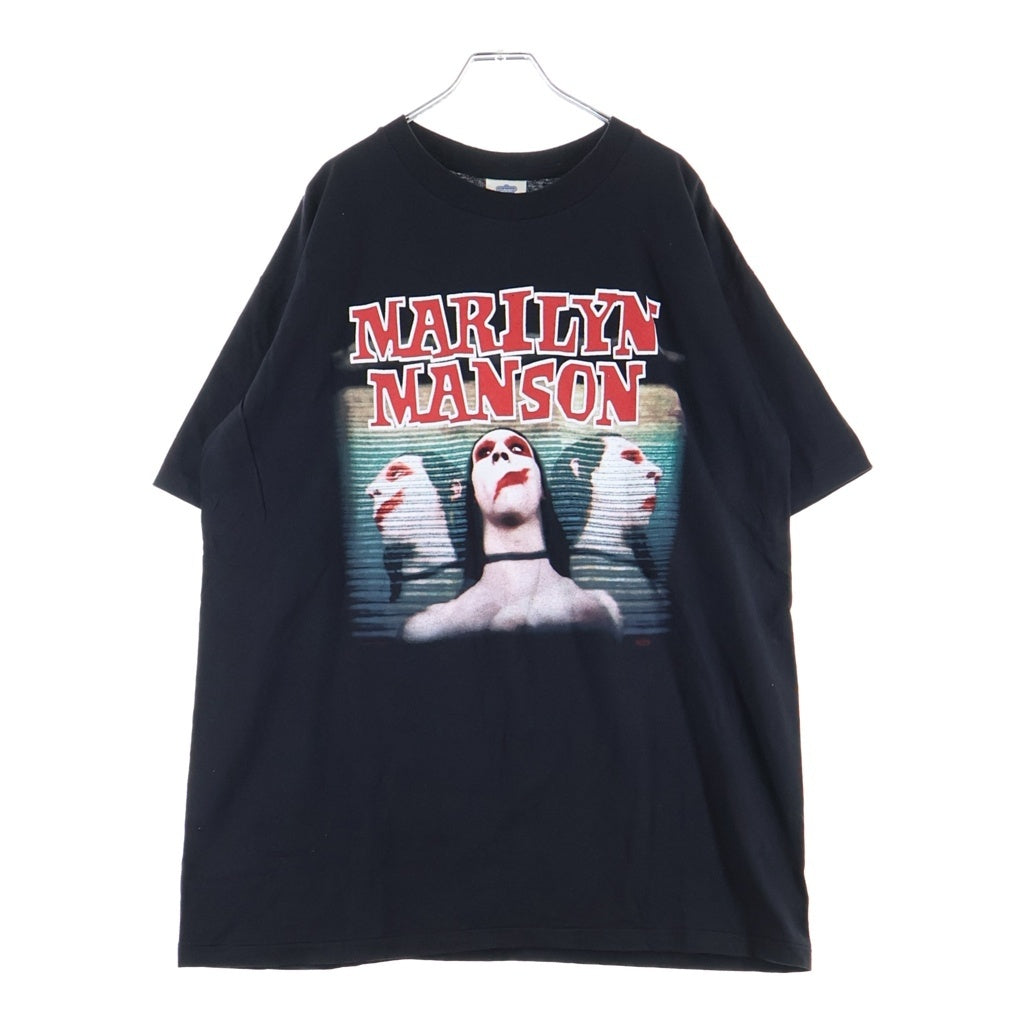 VINTAGE(ヴィンテージ) 90S VINTAGE MARILYN MANSON SWEET DREAMS ARE MADE OF THIS TEE マリリンマンソン 両面プリント半袖カットソーTシャツ ブラック