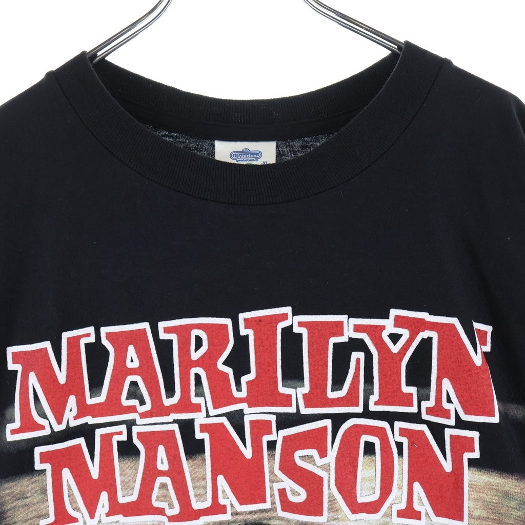 VINTAGE(ヴィンテージ) 90S VINTAGE MARILYN MANSON SWEET DREAMS ARE MADE OF THIS TEE マリリンマンソン 両面プリント半袖カットソーTシャツ ブラック
