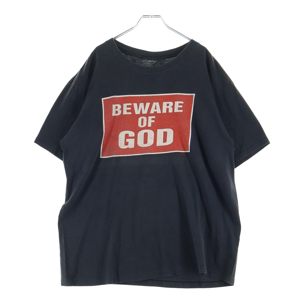 VINTAGE(ヴィンテージ) 90S VINTAGE Marilyn Manson BEWARE OF GOD ヴィンテージ マリリンマンソン ビウェア オブ ゴッド クルーネック 半袖Tシャツ カットソー ブラック