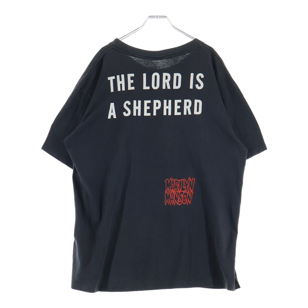 VINTAGE(ヴィンテージ) 90S VINTAGE Marilyn Manson BEWARE OF GOD ヴィンテージ マリリンマンソン ビウェア オブ ゴッド クルーネック 半袖Tシャツ カットソー ブラック