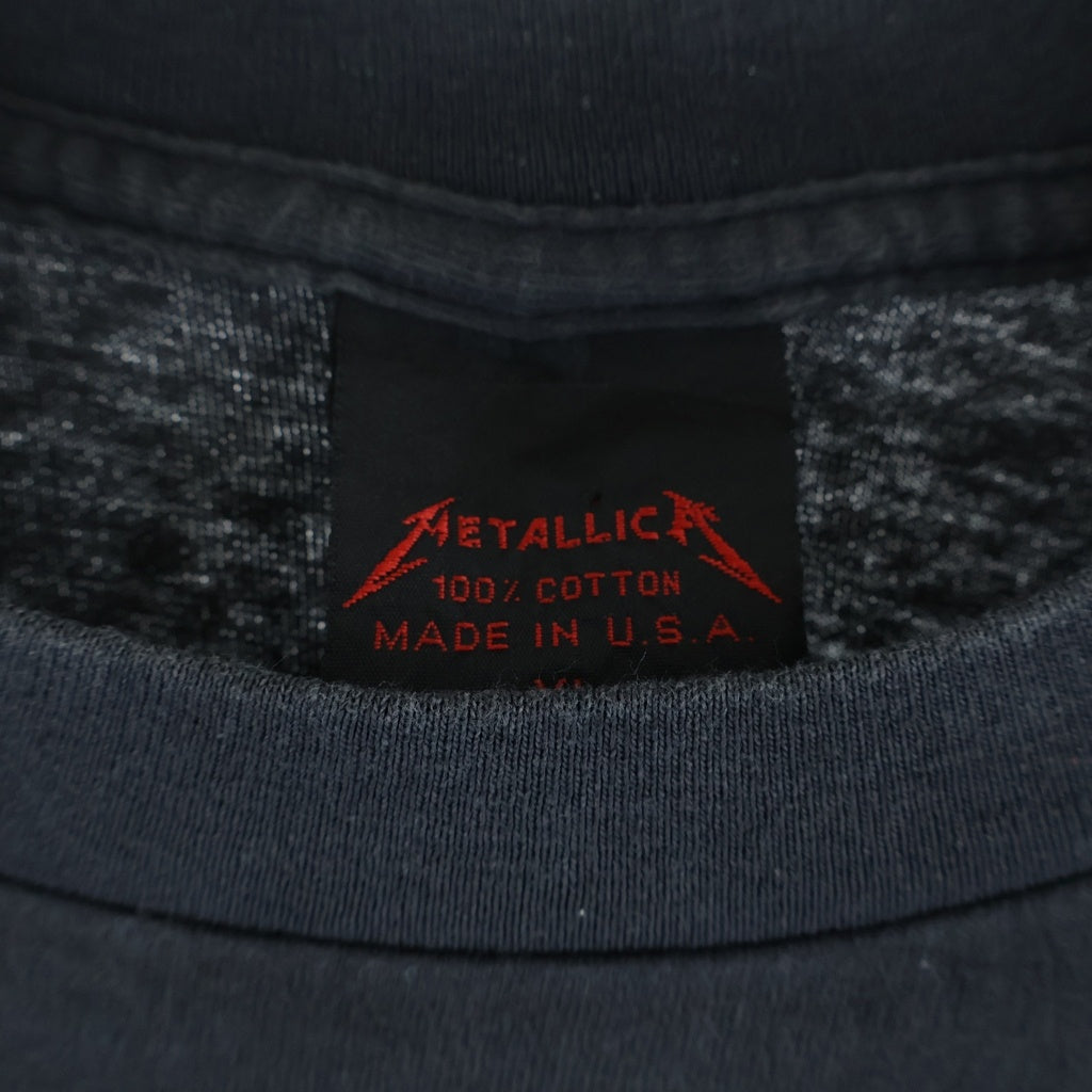 VINTAGE(ヴィンテージ) 80S VINTAGE And Justice For All ヴィンテージ メタリカ アンド ジャスティス 両面プリント クルーネック 半袖Tシャツ カットソー ブラック