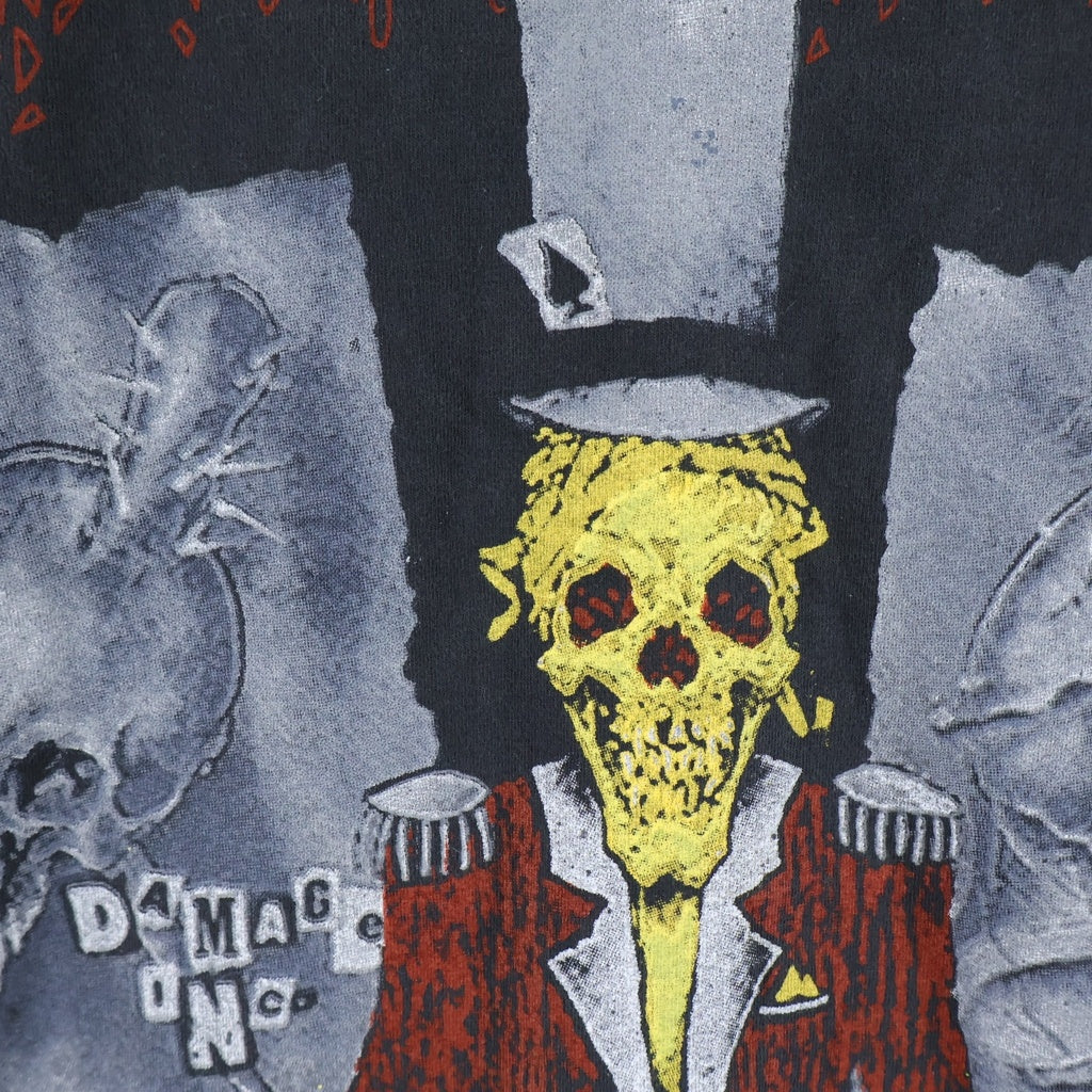 VINTAGE(ヴィンテージ) 90S VINTAGE METALLICA PUSHEAD Ringmaster ヴィンテージ メタリカ パスヘッド リングマスター 両面プリント クルーネック 半袖Tシャツカットソー ブラック