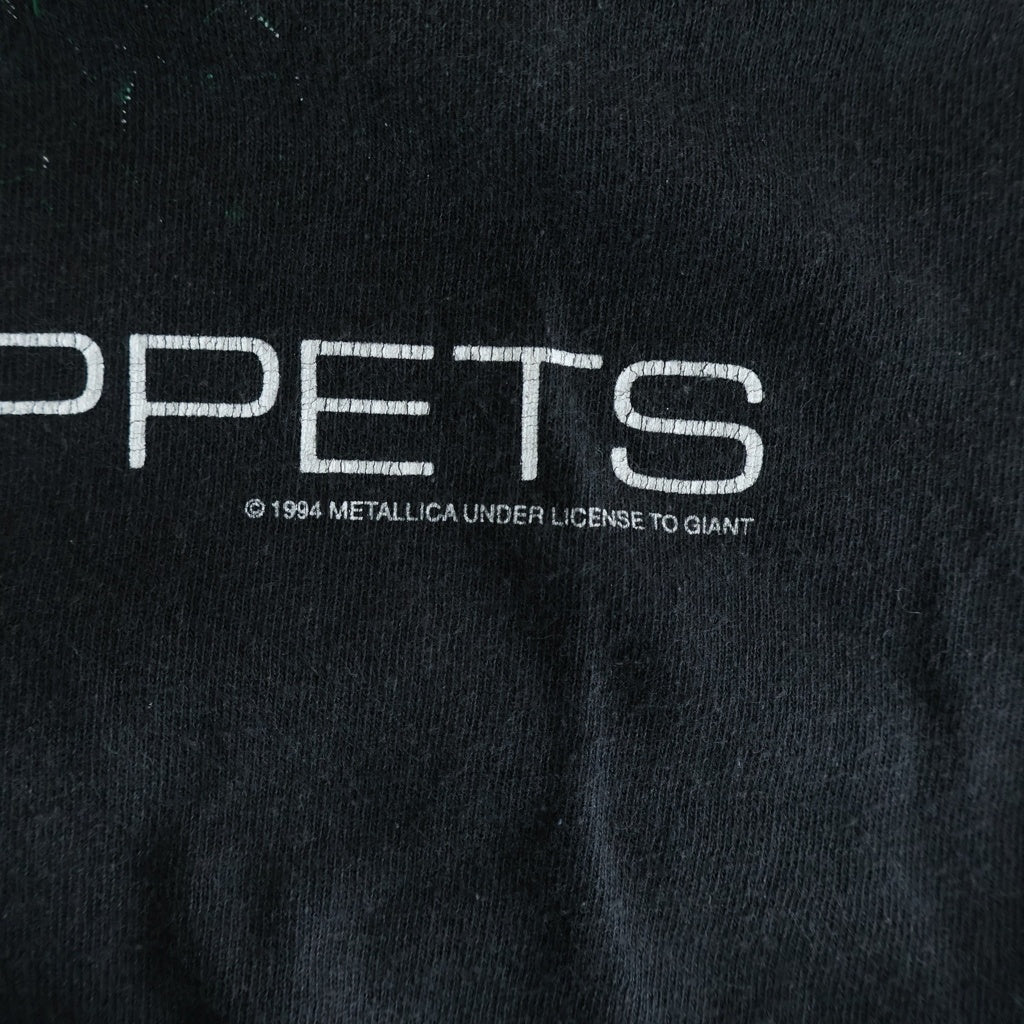 VINTAGE(ヴィンテージ) 90S VINTAGE METALLICA MASTER OF PURPETS ヴィンテージ メタリカ マスターオブパペット クルーネック 半袖Tシャツカットソー ブラック