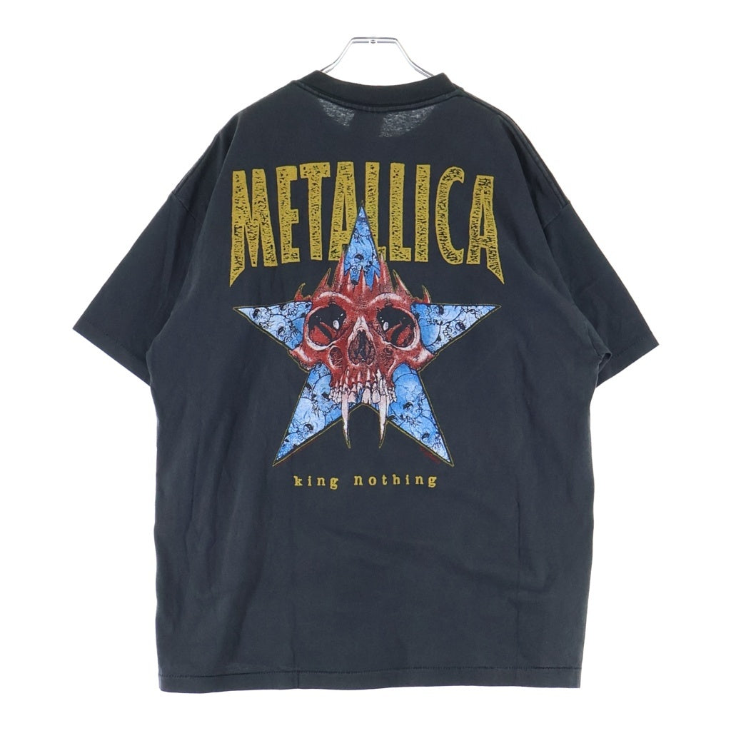 VINTAGE(ヴィンテージ) 90S VINTAGE METALLICA Careful What You Wish For ヴィンテージ メタリカ パスヘッド ケアフル ワット ユーウィッシュ フォアー クルーネック 半袖Tシャツカットソー ブラック