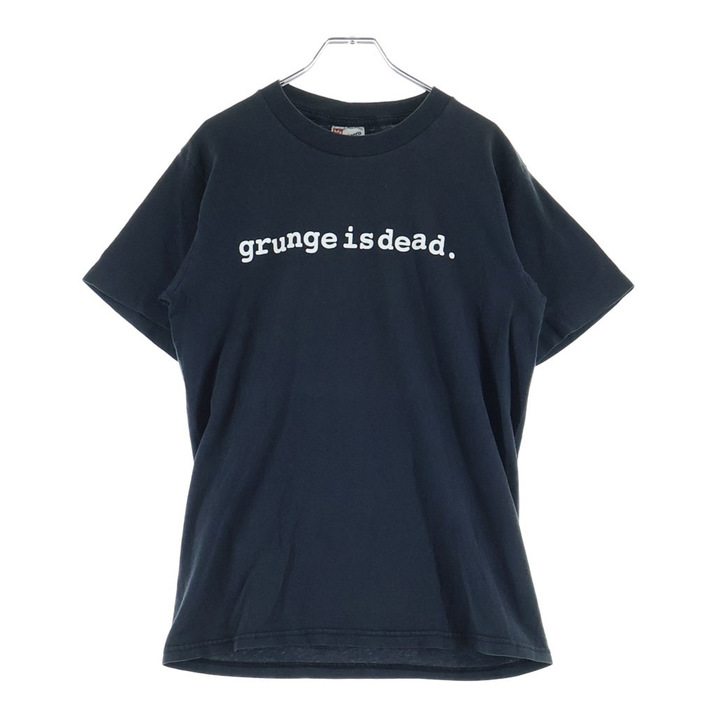 VINTAGE(ヴィンテージ) 90S VINTAGE GRUNGE IS DEAD ヴィンテージ グランジ イズ デッド クルーネック 半袖Tシャツカットソー ブラック