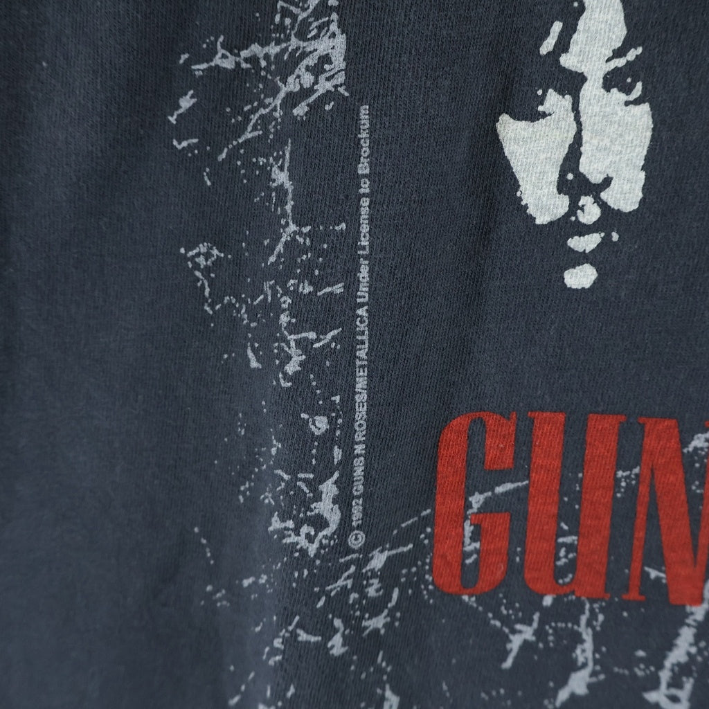 VINTAGE(ヴィンテージ) 90S VINTAGE GUNS N ROSES METALLICA WITH SPECIAL GUEST FAITH NO MORE ヴィンテージ ガンズアンドローゼス メタリカ フェイス ノーモア プリント クルーネック 半袖Tシャツ