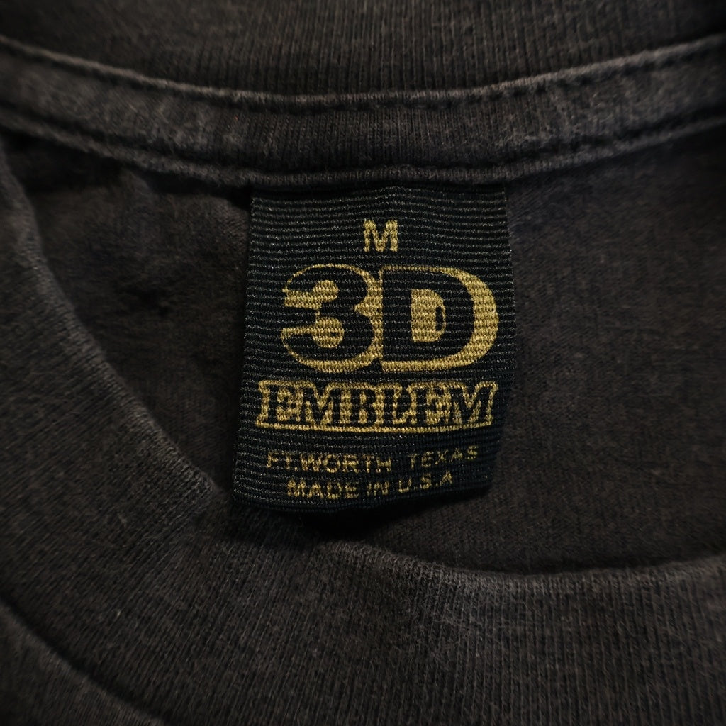 VINTAGE(ヴィンテージ) 90S VINTAGE MEAN MACHINE EAGLE 3D EMBLEM ヴィンテージ ミーン マシーン イーグル クルーネック 半袖Tシャツカットソー ブラック