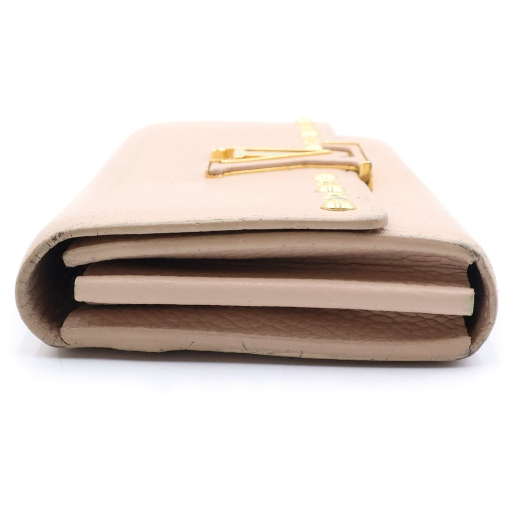 LOUIS VUITTON(ルイヴィトン) ポルトフォイユ・カプシーヌ 二つ折り長財布 ピンク レディース M62763