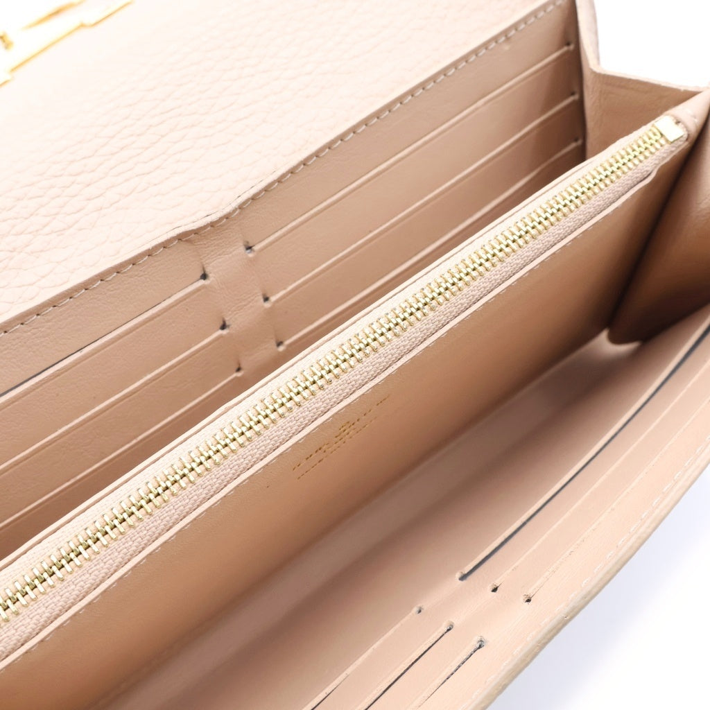 LOUIS VUITTON(ルイヴィトン) ポルトフォイユ・カプシーヌ 二つ折り長財布 ピンク レディース M62763