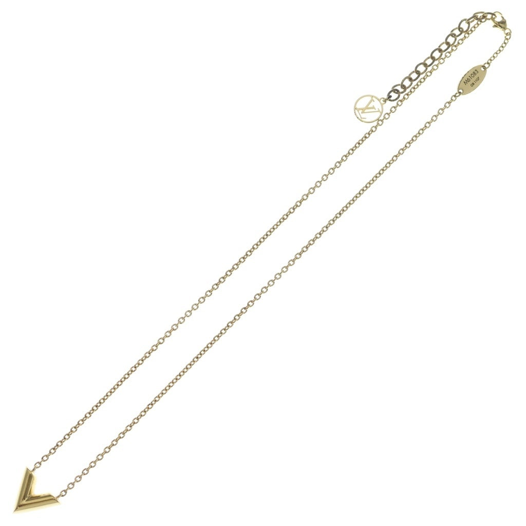 LOUIS VUITTON(ルイヴィトン) エッセンシャル V ネックレス ゴールド M61083 レディース