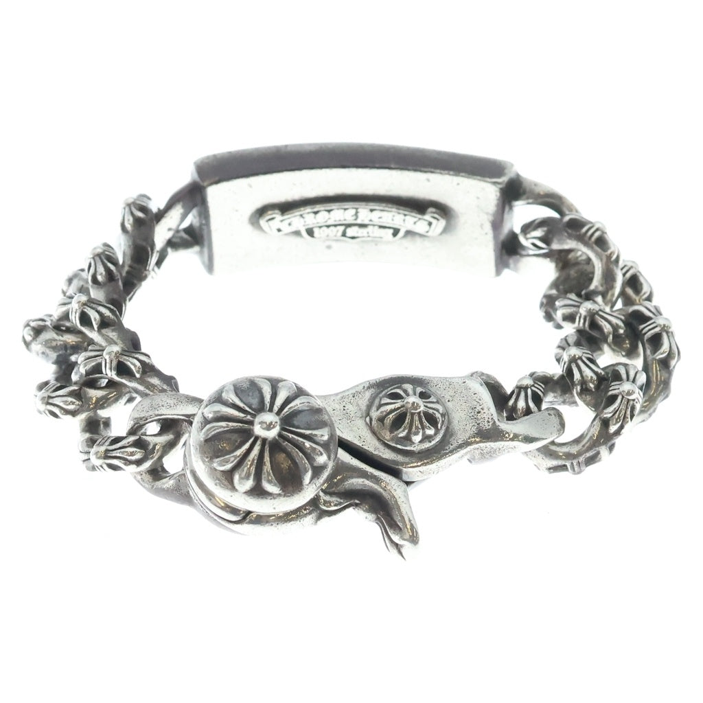 CHROME HEARTS(クロムハーツ) FLORAL CLIP ID EX FANCY CHAIN フローラルクロス クリップID エクストラファンシーリンク ブレスレット