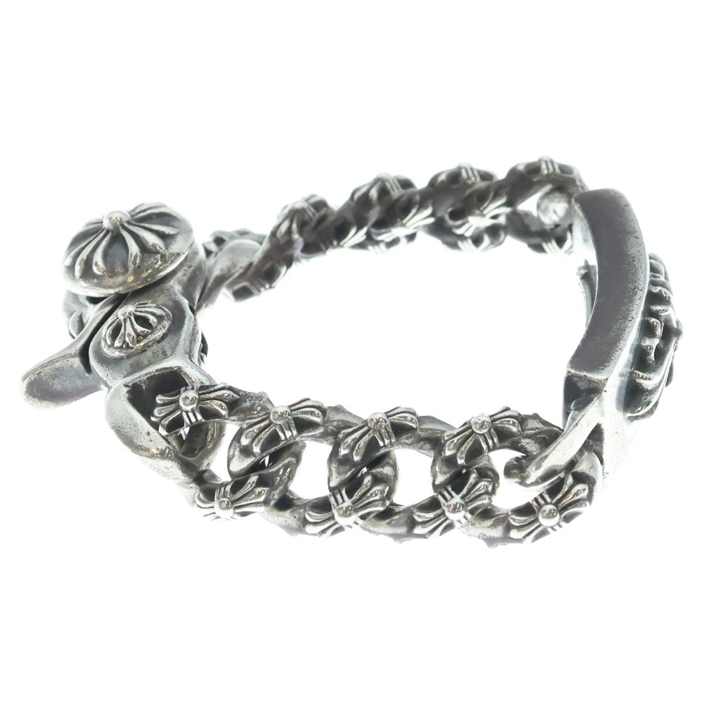 CHROME HEARTS(クロムハーツ) FLORAL CLIP ID EX FANCY CHAIN フローラルクロス クリップID エクストラファンシーリンク ブレスレット