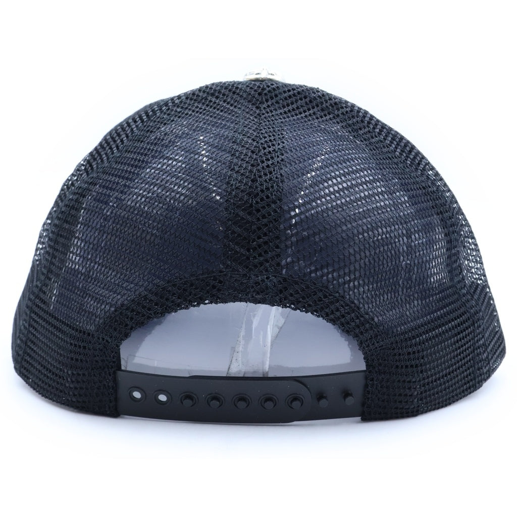CHROME HEARTS(クロムハーツ) TRUCKER CAP トラッカーキャップ ホノルル限定CHパッチクロスボール付メッシュキャップ帽子 ブラック/シルバー