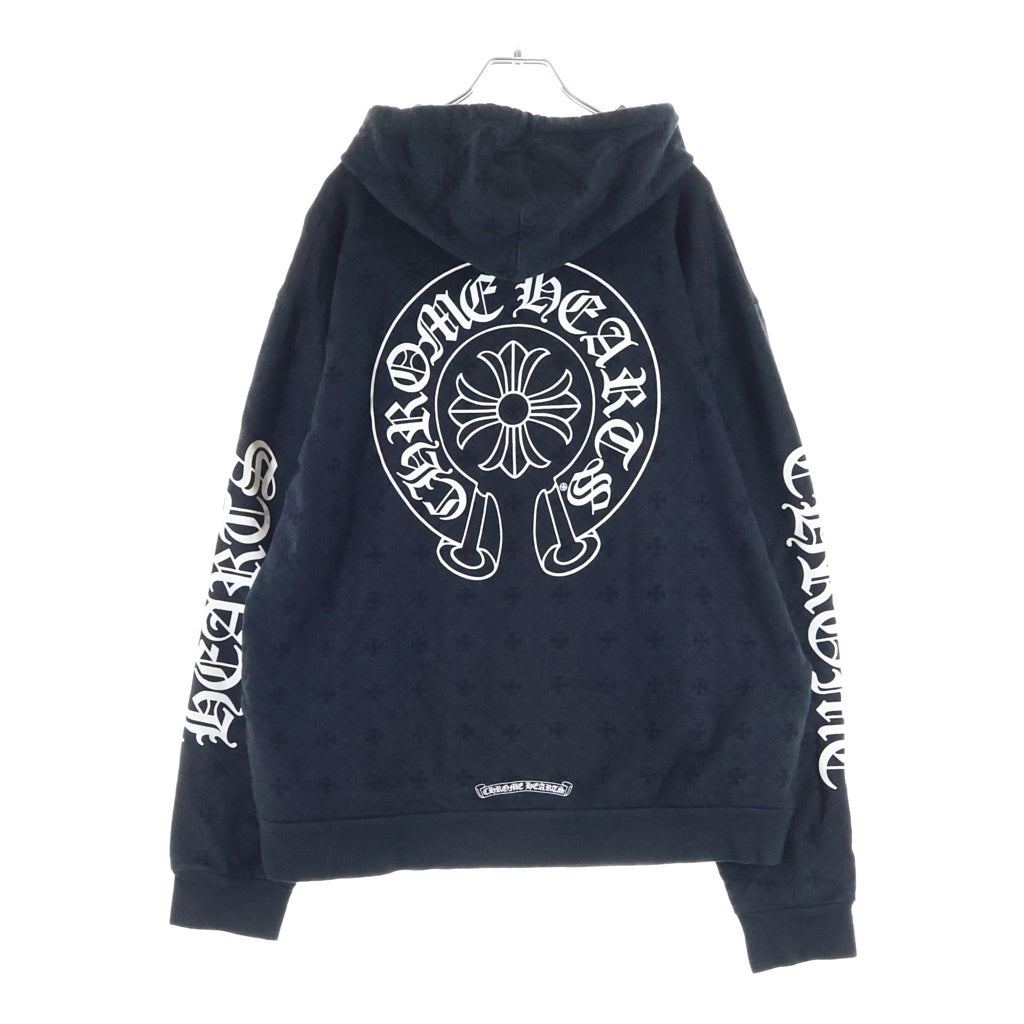 CHROME HEARTS(クロムハーツ) SWTSHRT PLVR CHプラス総柄 スウェット プルオーバーパーカーブラック