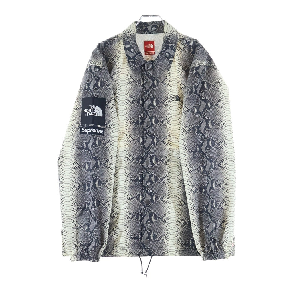 SUPREME(シュプリーム) 18AW ×THE NORTH FACE Snakeskin Taped Seam Coaches Jacket ザ ノースフェイス スネークスキン テープド シーム コーチジャケット グレー NP11803I