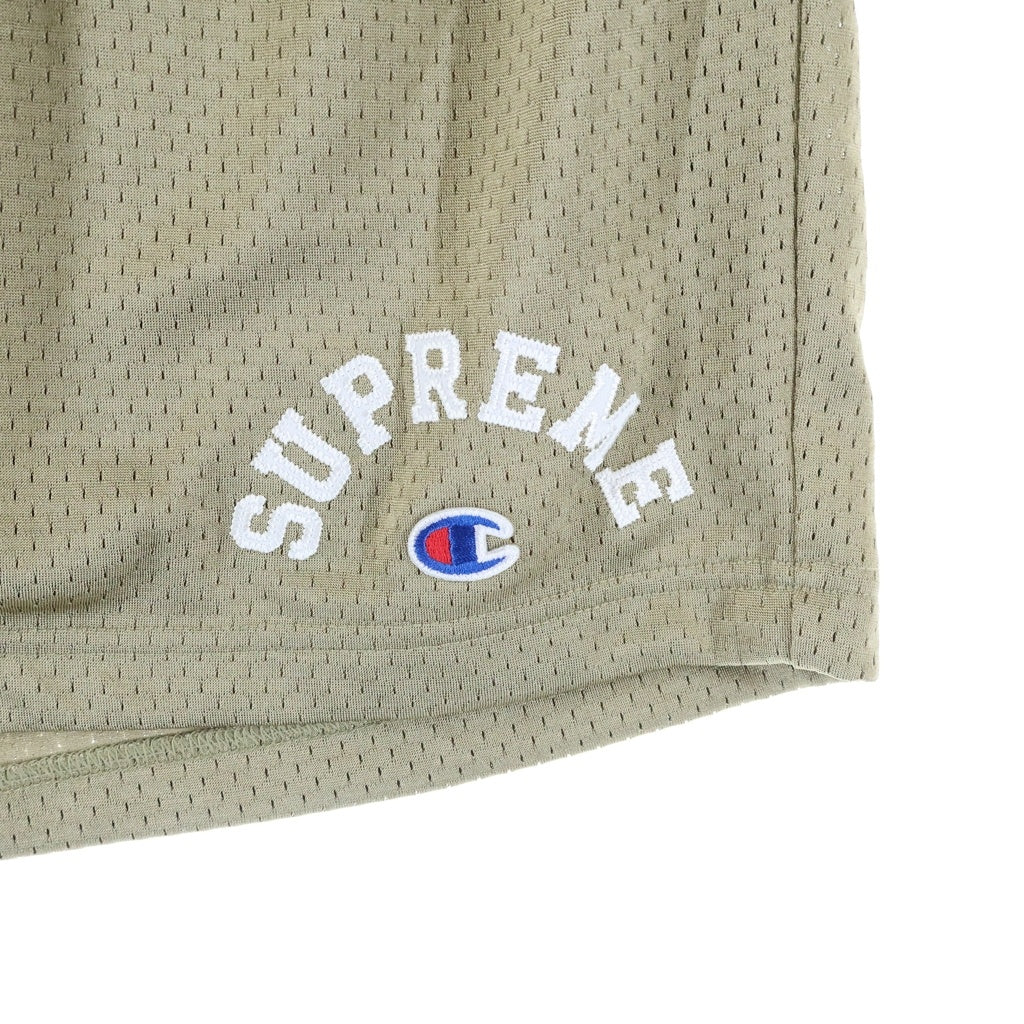 SUPREME(シュプリーム) 24SS ×Champion Mesh Short チャンピオン メッシュ ショーツ ショート ハーフパンツ ベージュ