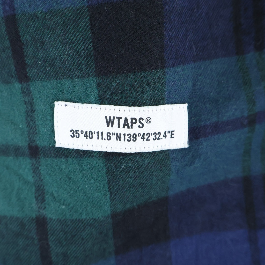 WTAPS(ダブルタップス) 22AW SEAGULL TROUSERS COTTON. FLANNEL シーガル 03 トラウザー チェック柄 フランネル ロングパンツ グリーン/ネイビー 222TQDT-PTM02