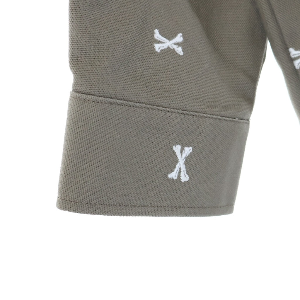 WTAPS(ダブルタップス) 22SS JUNGLE 01/LS/COTTON.OXFORD.TEXTILE ジャングル01 ロングスリーブ シャツ ジャケット ブラウン 221WVDT-SHM02