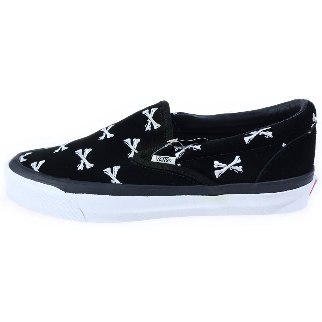 VANS(ヴァンズ) ×WTAPS OG CLASSIC SLIP-ON ダブルタップス クラシック スリッポン キャンバス ローカットスニーカー ブラック US10/28cm VN0A45JKK08