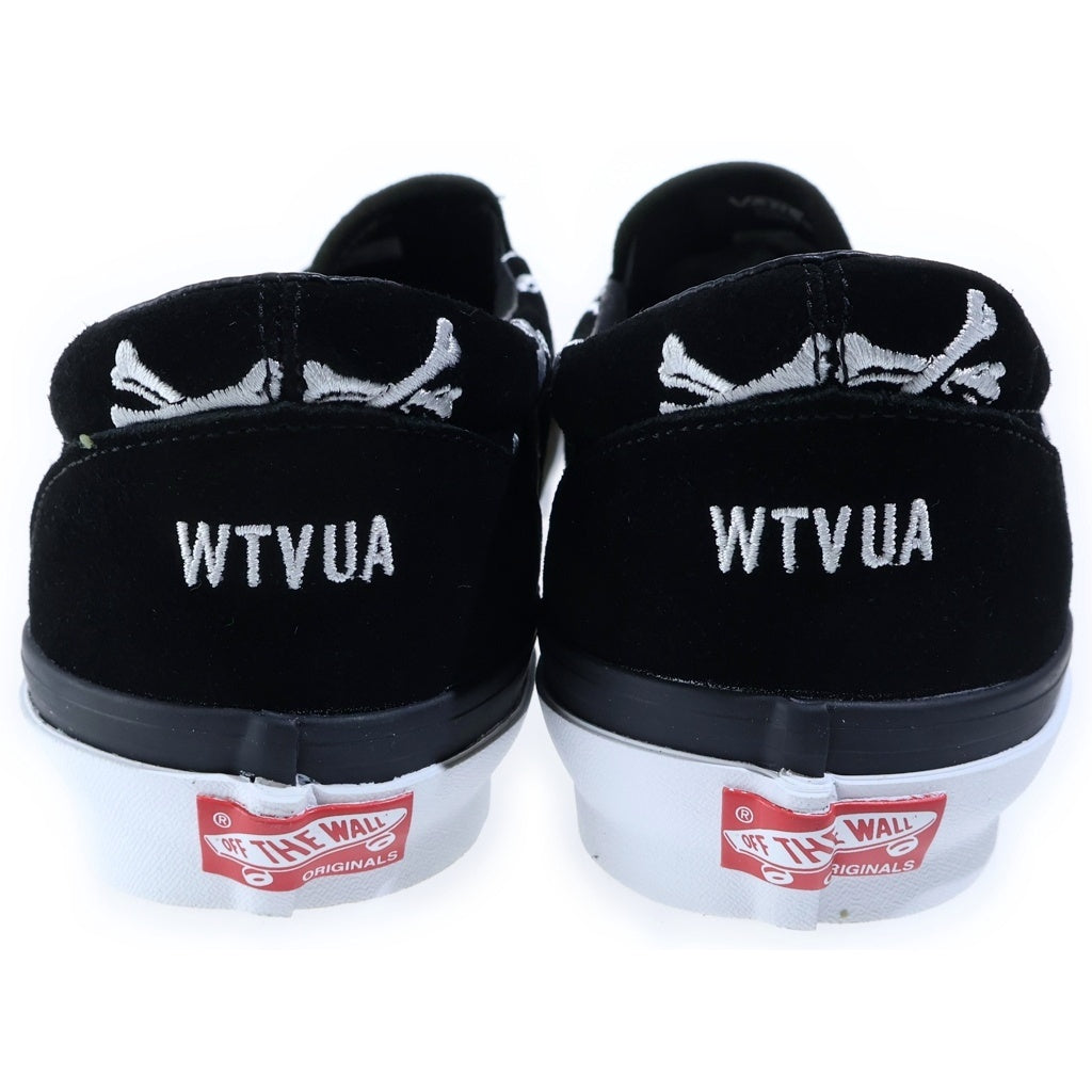 VANS(ヴァンズ) ×WTAPS OG CLASSIC SLIP-ON ダブルタップス クラシック スリッポン キャンバス ローカットスニーカー ブラック US10/28cm VN0A45JKK08