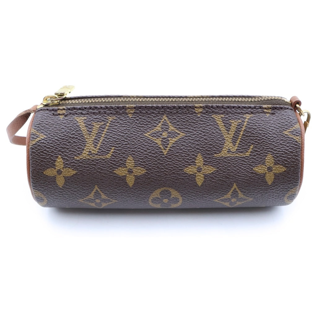 LOUIS VUITTON(ルイヴィトン) モノグラム パピヨン30 ハンドバッグ ボストンバッグ ブラウン レザー×PVC M51365 ゴールド金具 レディース