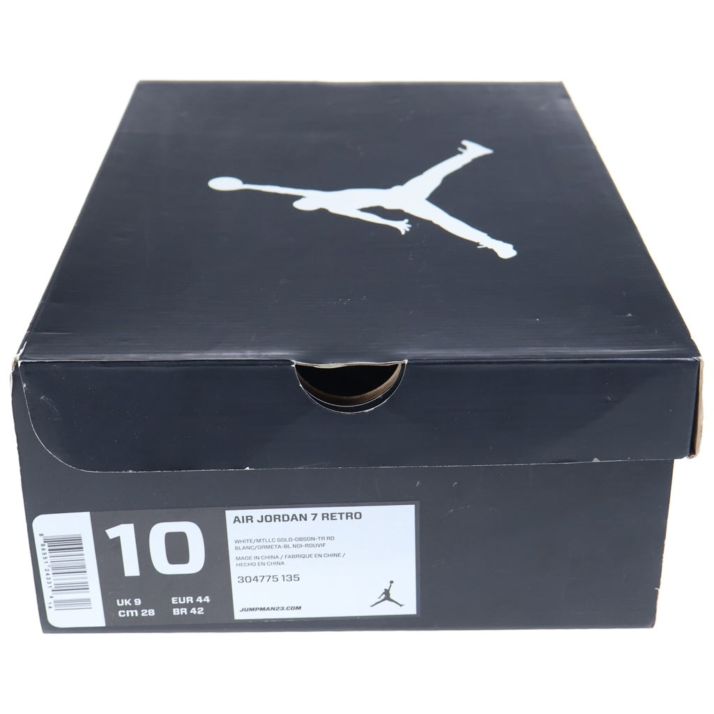 NIKE(ナイキ) 【観賞用 2012年製】 AIR JORDAN 7 RETRO OLYMPIC エアジョーダン7 オリンピック ハイカットスニーカー ホワイト US10/28cm 304775-135