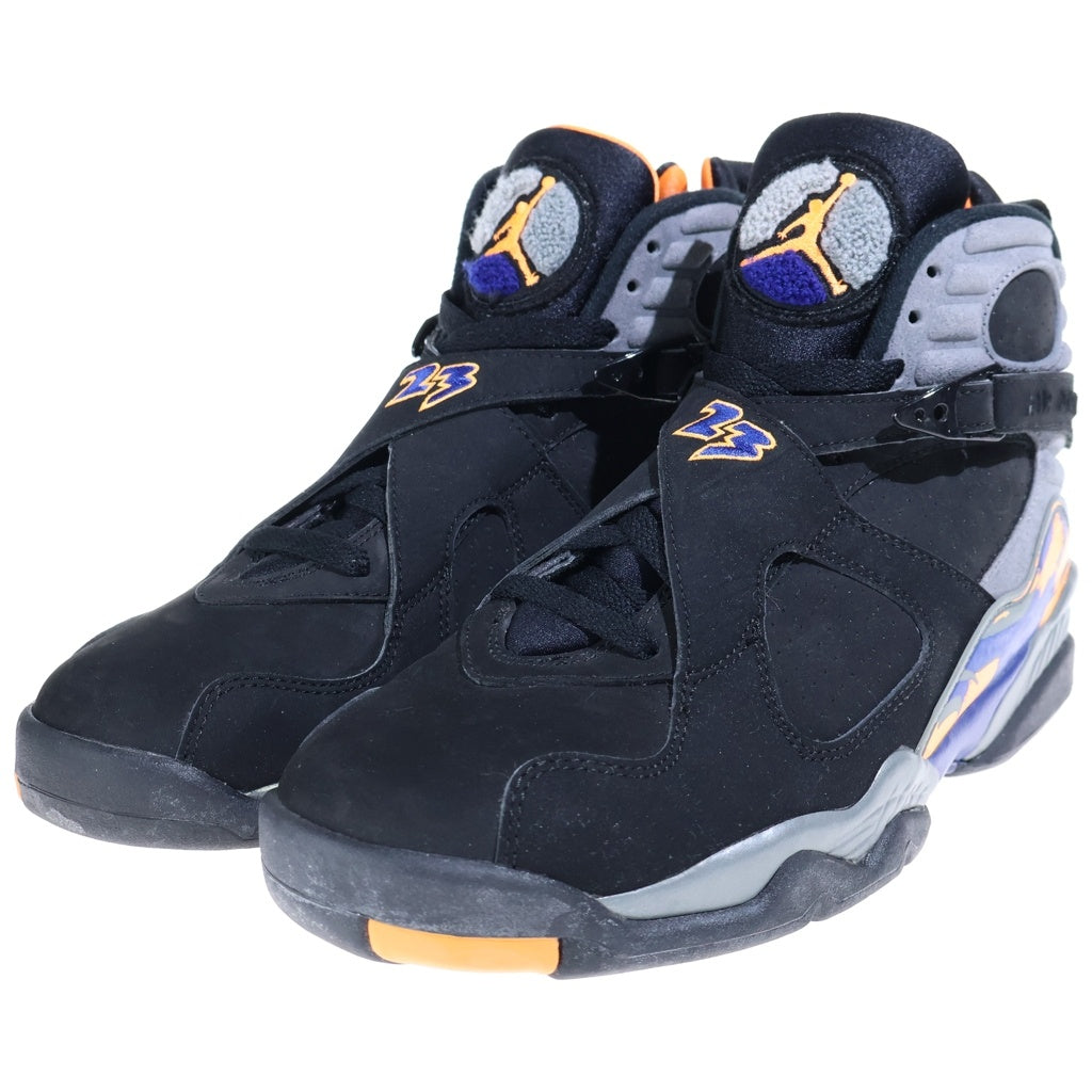 NIKE(ナイキ) 【観賞用 2013年製】AIR JORDAN 8 RETRO PHOENIX SUNS エアジョーダン レトロ フェニックス サンズ ハイカットスニーカー ブラック US10/28cm 305381-043
